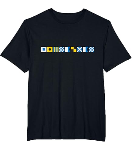 Amazon.com: Maritime Nautical Signal Alphabet Flags T-Shirt